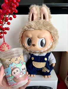 मूल पॉप मार्ट लाबुबू पहली पीढ़ी के काले चमड़े के विनाइल प्लाशटॉय में कपड़े और सामान कला खिलौना संग्रह उपहार - Product Image 5