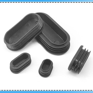 Oval Tube Plug 15x30mm Gray Plastic Furniture Leg Protection <b>Pad</b> Non Slip Anti Wear <b>Chair</b> Foot Cover - Product Image 3