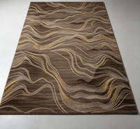 Moquette de couloir d'hôtel sur mesure, en nylon jacquard tufté, antidérapante, lavable, 6-12 mm, pour hall commercial