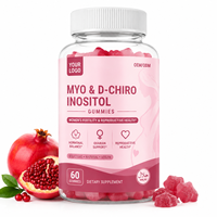 Gummies vitaminées véganes saveur grenade Myo D-Chiro Inositol pour femmes – Complément nutritionnel quotidien en vrac – Service ODM/OEM et marque privée