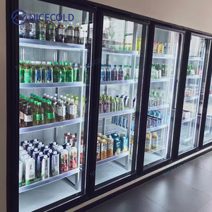 16 Cửa Đi Bộ Trong Bia Mát 30 "* 75" Cửa Kính Hiển Thị Phòng Lạnh Cho Siêu Thị - Product Image 3