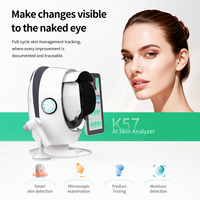 Analyseur de peau facial professionnel portable 3D avec IA, rapport de comparaison d'analyse faciale, 18 métriques de test, prix
