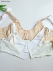 Servizio Personalizzato Nuovo Stile <span class=keywords><strong>Reggiseno</strong></span> da Donna all'Ingrosso Push-up Traspirante in Maglia con Ferretto Coppa 3/4 Comodo Non Imbottito Tinta Unita - Product Image 5