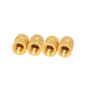 Sunpoint Copper Nut GB809A Embedded Round Nut Straight Knurled Copper Brass Insert Nut For Wood