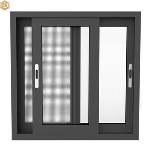 หน้าต่างบานเลื่อนกระจกอลูมิเนียมอัลลอยด์ขายดี พร้อมมุ้งกันยุง สำหรับ<span class=keywords><strong>บ้าน</strong></span>พักตากอากาศ ขายตรงจากโรงงาน - Product Image 2