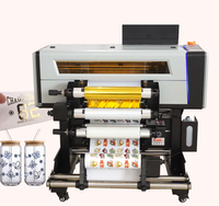 Imprimante UV DTF tout-en-un Qinyu A2/A3 avec laminateur automatique rouleau-à-rouleau à encre UV, garantie 1 an