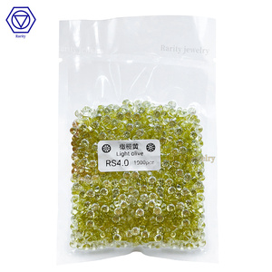 Vente en gros de pierres de zircone cubique de qualité 5A, couleur L-Olive, taille ronde brillante, zircone synthétique, pierres en vrac - Product Image 1