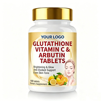 Comprimés de Glutathion, Alpha Arbutine et Extrait de Busserole à Marque Blanche OEM – Mélange de Collagène et Vitamines pour Éclaircir le Teint et Antioxydant