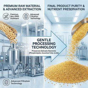Granuli di Lecitina, Integratore Nutrizionale Quotidiano di Colina e Inositolo per Adulti, <span class=keywords><strong>Senza</strong></span> <span class=keywords><strong>Glutine</strong></span>, Vegetariano, Naturale per la Memoria - Product Image 3