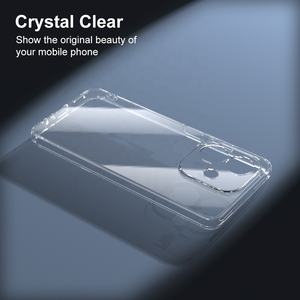 Clásico 2,0mm de espesor Crystal Clear Fundas De Celular transparente suave <span class=keywords><strong>funda</strong></span> de teléfono celular para <span class=keywords><strong>Oppo</strong></span> A3x <span class=keywords><strong>5G</strong></span> A3 4G A5 Pro Energy - Product Image 3