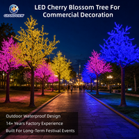 Maßgefertigter LED-Kirschblütenbaum Licht Weihnachtsfest-Dekoration Künstlicher Blumenbaum für Freizeitparks und Gewerbeprojekte