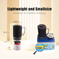 Vente en gros personnalisé camping randonnée gaz butane 1300W mini réchaud extérieur portable jetboil