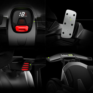 Ninebot Electric <span class=keywords><strong>GoKart</strong></span> <span class=keywords><strong>Pro</strong></span> Voiture de course à pédales tout-terrain pour enfants et adultes avec édition <span class=keywords><strong>Lamborghini</strong></span> - Product Image 6