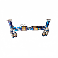 Sistema de Escape de Titanio Ligero de Grado de Competición para Porsche 911 991.2 Carrera 3.0T 2016-2017, Downpipe Directo y Sistema Catback