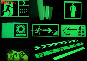 3M 6900 Panneaux <span class=keywords><strong>de</strong></span> signalisation <span class=keywords><strong>de</strong></span> sécurité colorés Film lumineux Autocollant acrylique à lueur durable Bande <span class=keywords><strong>de</strong></span> marquage lumineux <span class=keywords><strong>de</strong></span> <span class=keywords><strong>sortie</strong></span> <span class=keywords><strong>de</strong></span> secours sans alimentation - Product Image 3