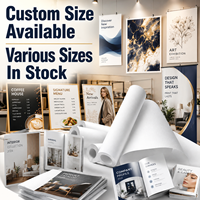 Papier d'impression publicitaire mat, fourniture d'usine, graphiques pour affichage, support en rouleau grand format, papier jet d'encre grand format