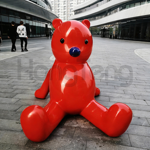Factory Supply High Quality Custom Size 2m 5m Modern Fiberglass <strong>Bear</strong> Cartoon <strong>Bear</strong> <strong>Statue</strong> Sculpture Outdoor Fiberglass Sculpture - Product Image 3