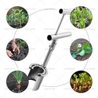 Herramientas de Jardinería Manuales para Plantar con Mango Largo, de Acero Inoxidable, para Muestreo de Suelo y Aireación de Césped