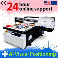 Impresora de Inyección de Tinta UV de Cama Plana XP600 I1600 A1 6090 Fácil de Usar, para Resina, Acrílico, Cuero, Papel, Plástico, Ropa, Tinta CMYK I3200 600dpi