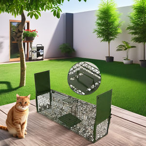 กรงดักจับสัตว์ขนาดใหญ่แบบปล่อยชีวิต ออกแบบสองประตู ปรับแต่งได้ - Product Image 2