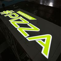 Panneau publicitaire LED 3D en acier inoxydable DakeSign - Décoration de boutique de luxe, télécommande, éclairage personnalisé gratuit
