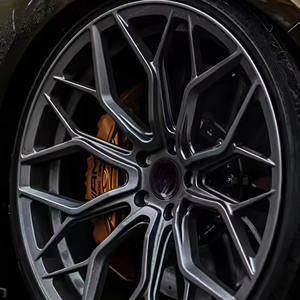 Jantes en alliage forgé concave profondes personnalisées 17-24,5 pouces x112 5x114,3 5x127 Noir de luxe Jantes de course, adaptées à W205 C300 F30 - Product Image 2