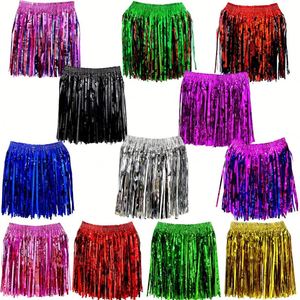 Colorful Holographic Tinsel Skirt - Party Dance Costume for Halloween & Celebrations - Product Image 1