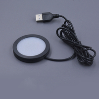 Lampe LED circulaire USB pour imprimante 3D, kit d'éclairage Bambu Lab 001, lumière LED ultra-fine RGB USB, montage en surface