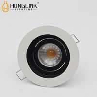 Plafonnier encastré LED mat réglable avec support pour ampoules GU10 MR16