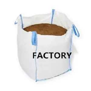 2024 EGP Factory Sale 1000kg Load Capacity PP Woven Big Bulk Bags Food Grade 1 Ton Jumbo Bags Flat Bottom Discharge Reusable