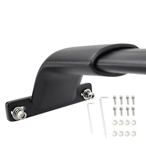 Barre de toit en alliage d'aluminium noir pour voiture, support de toit pour kayak, vélo, bateau, rangement 2 4x4 tout-terrain, slim, auto, pêche - Product Image 6