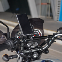 Support de téléphone universel pour moto, scooter, vélo, rotatif à 360 degrés, noir, anti-vibrations, pour moto