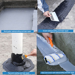 Kit <span class=keywords><strong>de</strong></span> Reparación Flexible <span class=keywords><strong>de</strong></span> <span class=keywords><strong>Poliuretano</strong></span> para Techos y Paredes |   Revestimiento <span class=keywords><strong>de</strong></span> Sellado <span class=keywords><strong>de</strong></span> Fugas sin Juntas |   Curado Rápido para Grietas en Concreto - Product Image 2