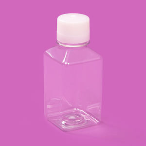 زجاجات بلاستيكية شفافة مربعة معقمة 5 برغي PETG تخزين وسائل الإعلام زجاجة كاشف 5 - Product Image 5