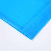 Sac de dossier de poche de documents en plastique transparent A4 enveloppe PP avec fermeture à chaîne tailles de dossier de présentation