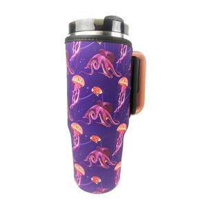 Impresión por sublimación personalizada, vaso de neopreno con aislamiento de 40oz, portavasos, bolsa de transporte, bolsas enfriadoras de viaje con manga con asa - Product Image 2