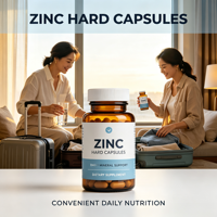 Complément Alimentaire en Capsules Dures Véganes/Sans Gélatine, Zinc Minéral pour Adultes, Soutien Nutritionnel Quotidien 5g/pièce