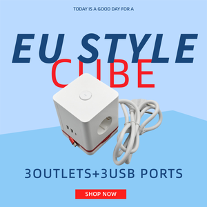 Presa di Estensione USB E-Sun con 3 Prese, 2 USB e 1 Porta USB-C, Spina EU 16A 250V, Messa a Terra Standard, IP20, Cavo da 1,5m, Certificazioni CE ROHS EMC - Product Image 1