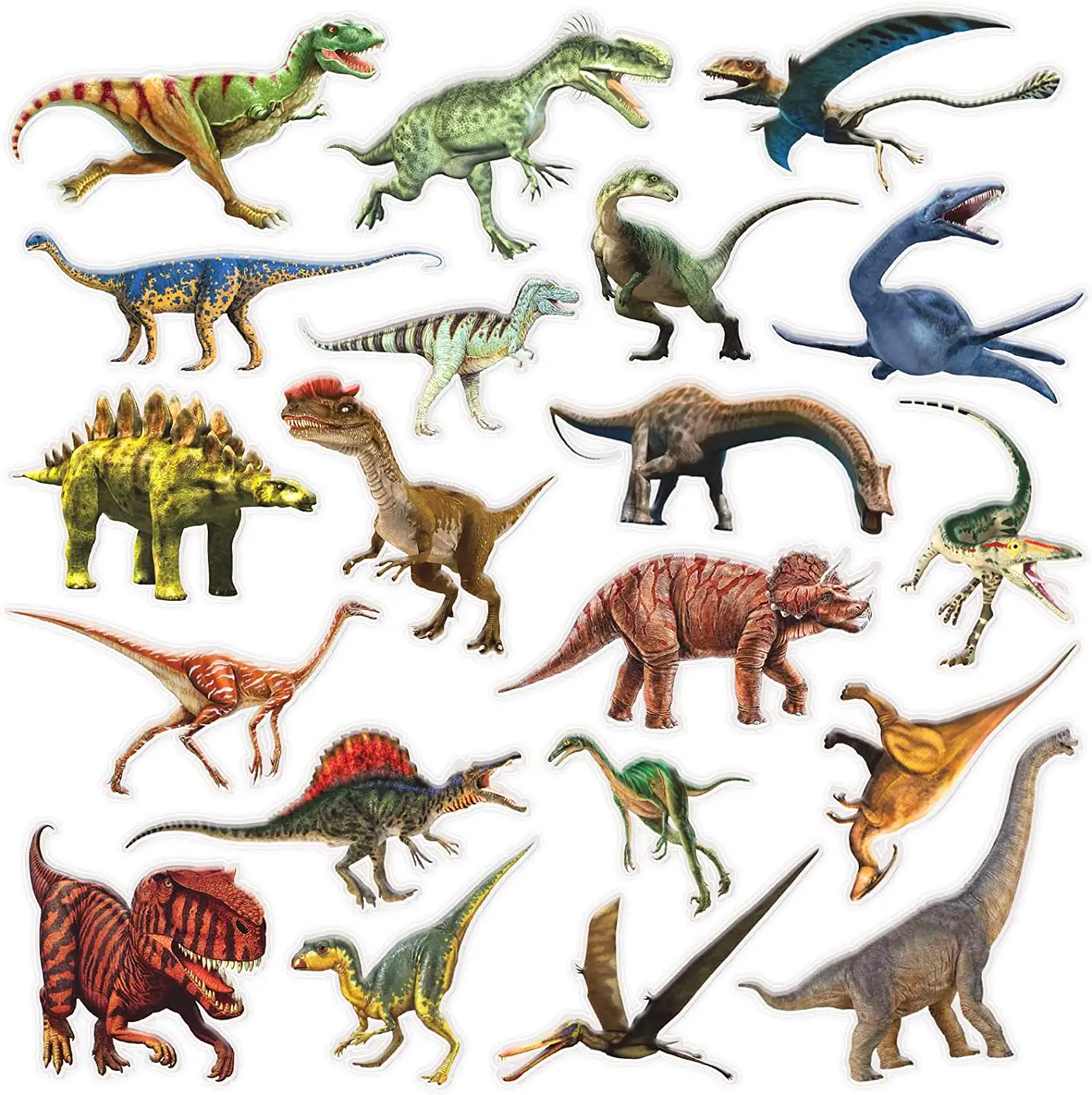 Adesivos de dinossauro reutilizáveis, adesivos de animais personalizados, dinossauro do mundo jurássico, brinquedos educativos