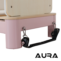 Reformer de Pilates Professionnel de Luxe en Aluminium avec Appui-tête et Repose-épaules Rembourrés pour Studio de Pilates - Durable, Portable et Réglable