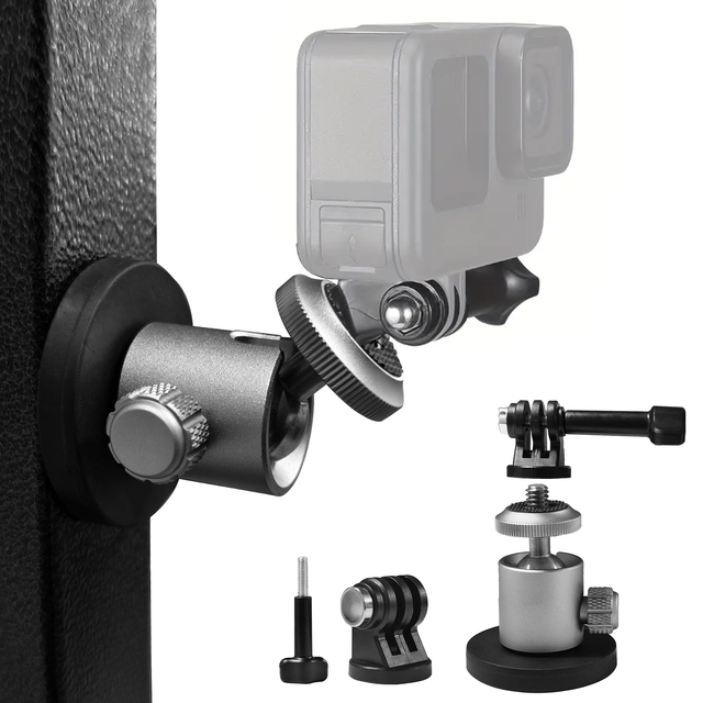 Hot Sale Magnetic Aluminum Camera Photography Accessories for Action Camera Adjustable for DJI Dslr etc Magnetic Ball Head