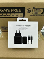 Chargeur USB C PD 45W EP-T4511, bloc de charge super rapide, adaptateur de voyage, chargeur mural de type C pour Samsung Galaxy S26 S25 Ultra