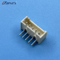Connecteur JINDA 1.25T-1-5AW 1.25mm 5 broches 90 degrés PCB LED DC Mâle SMT MH 1.25 Wafer Header Wire-to-Board avec placage en étain Beige Coudé
