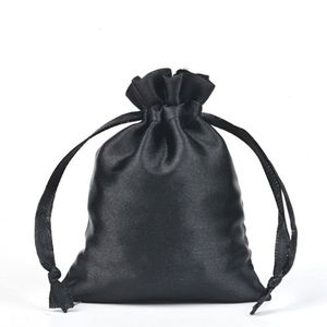 Sac à cordon personnalisé avec logo, beige, en satin, pour emballage cadeau, pochette pour parfum, vêtements, chaussures, sac anti-poussière - Product Image 2