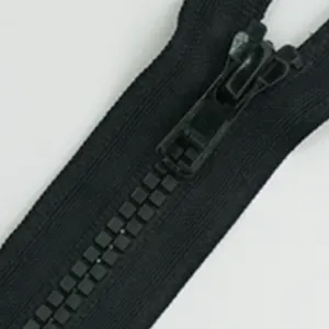 YKK zipper Good price stop separating coil zipper auto-lock open end vislon plastic resin zipper