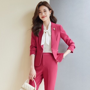 Women's Professional Long Sleeve Suit Slim Fit Elegant Work Uniform For Office Teacher Business Wear Spring 2026 Polyester - Product Image 3