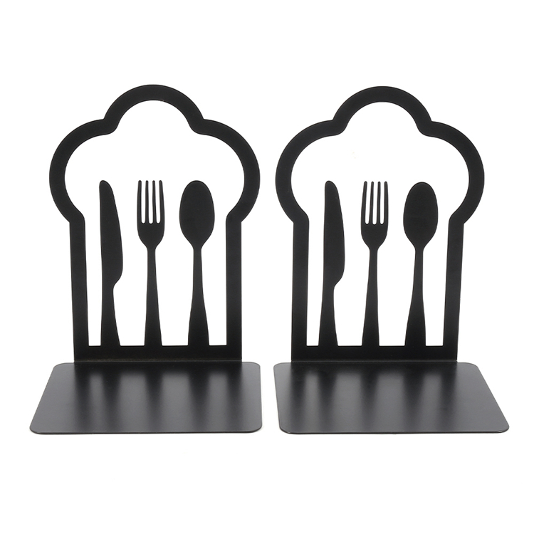 Креативные декоративные металлические подставки для книг в форме вилки Подставка для книг Нескользящая полка для хранения книг для дома и офиса