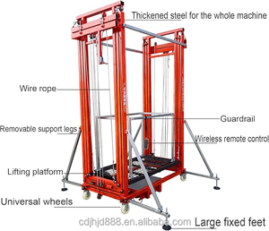 JHJD Nueva Plataforma Elevadora Móvil Eléctrica para Obras de Construcción Andamios Plataformas de Trabajo - Product Image 3