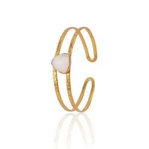 Bracelets manchette réglables en pierres précieuses multicolores bracelets manchette en pierres précieuses vertes bijoux nouvelle collection de cadeaux pour elle - Product Image 6