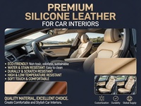 Cuir synthétique en silicone personnalisé pour les intérieurs de voitures, sièges, accoudoirs, panneaux, meubles, cuir synthétique durable et imperméable